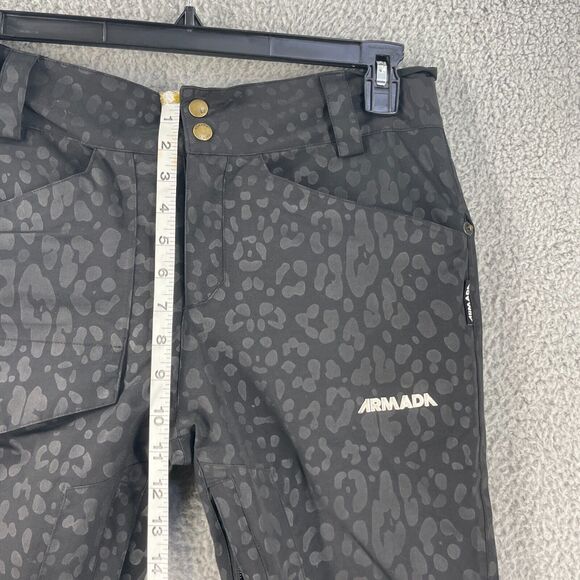 Armada Women's Black Leopard Print Track Pants - Picture 5 of 16